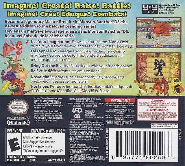 Monster Rancher DS - Nintendo DS