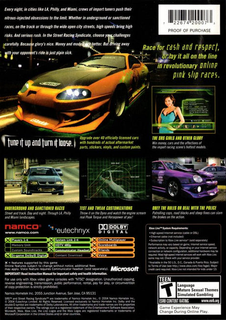 SRS: Street Racing Syndicate - Xbox
