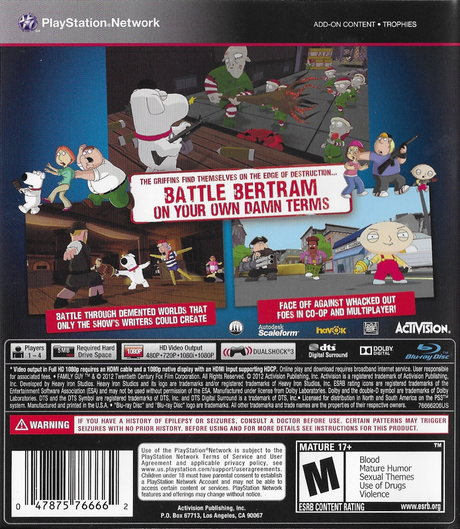 Family Guy: Back to the Multiverse - PlayStation 3