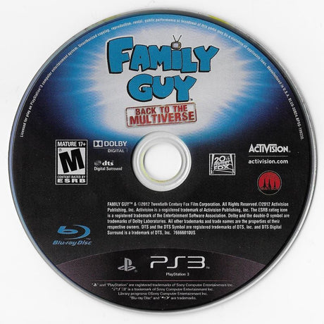 Family Guy: Back to the Multiverse - PlayStation 3