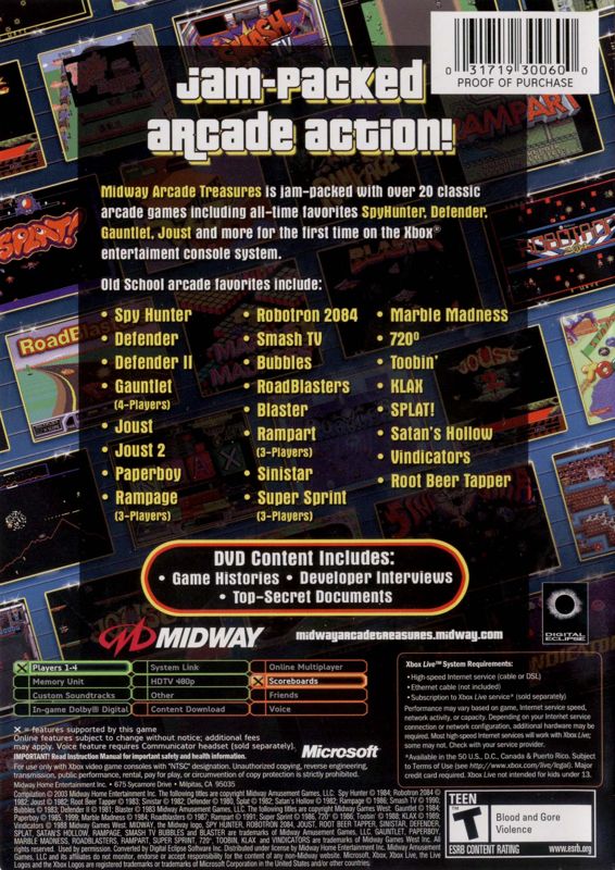 Midway Arcade Treasures - Xbox
