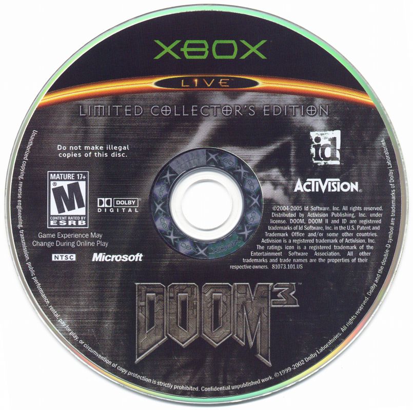 Doom 3 Limited Collector's Edition - Xbox