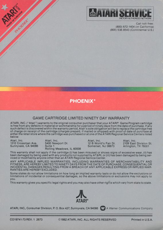 Phoenix - Atari 2600