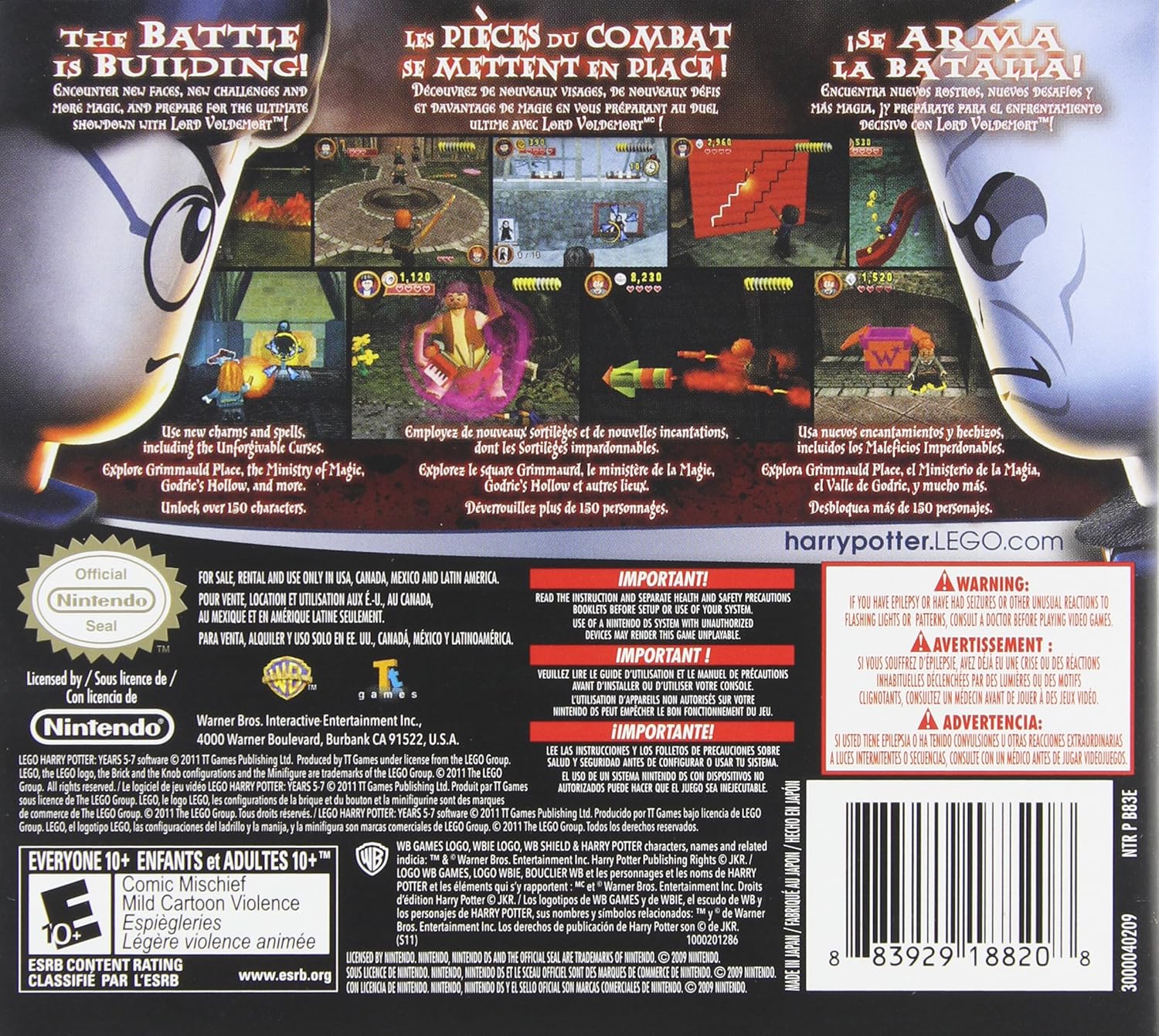 LEGO Harry Potter Years 5-7 - Nintendo DS