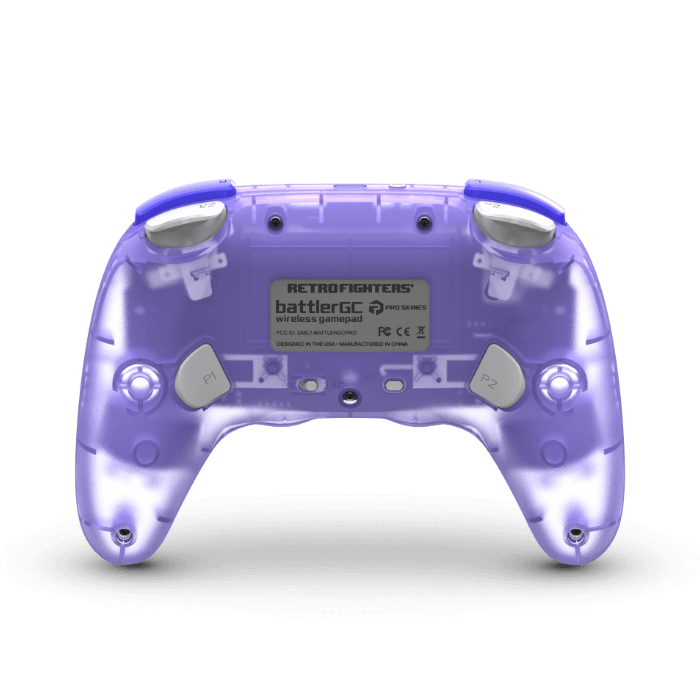 BattlerGC Pro Dual Wireless Controller for GameCube, Switch, Wii, Wii U, PC