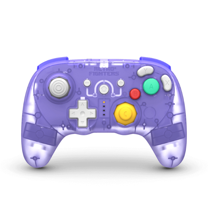 BattlerGC Pro Dual Wireless Controller for GameCube, Switch, Wii, Wii U, PC