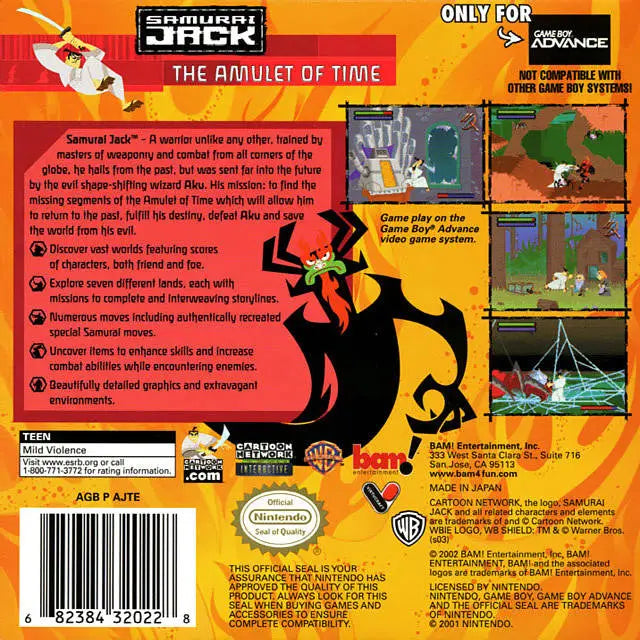 Samurai Jack: The Amulet of Time - Game Boy Advance
