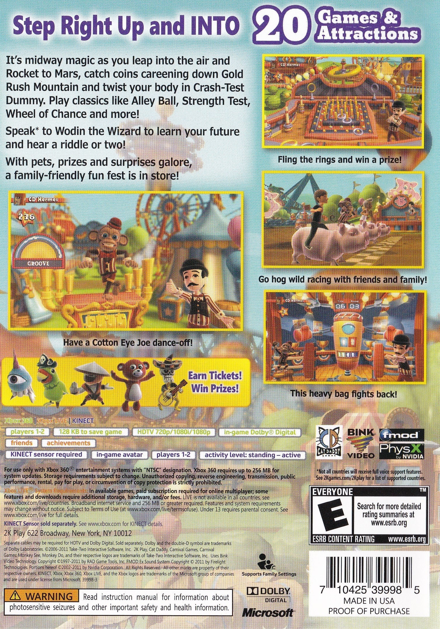 Carnival Games: Monkey See, Monkey Do - Xbox 360