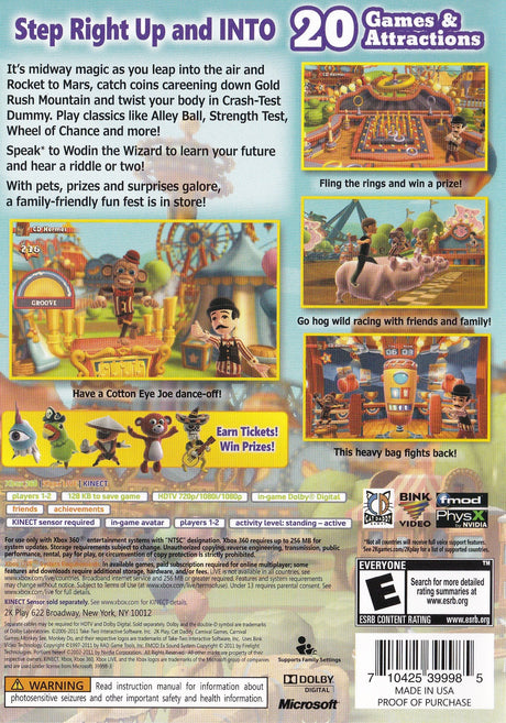 Carnival Games: Monkey See, Monkey Do - Xbox 360