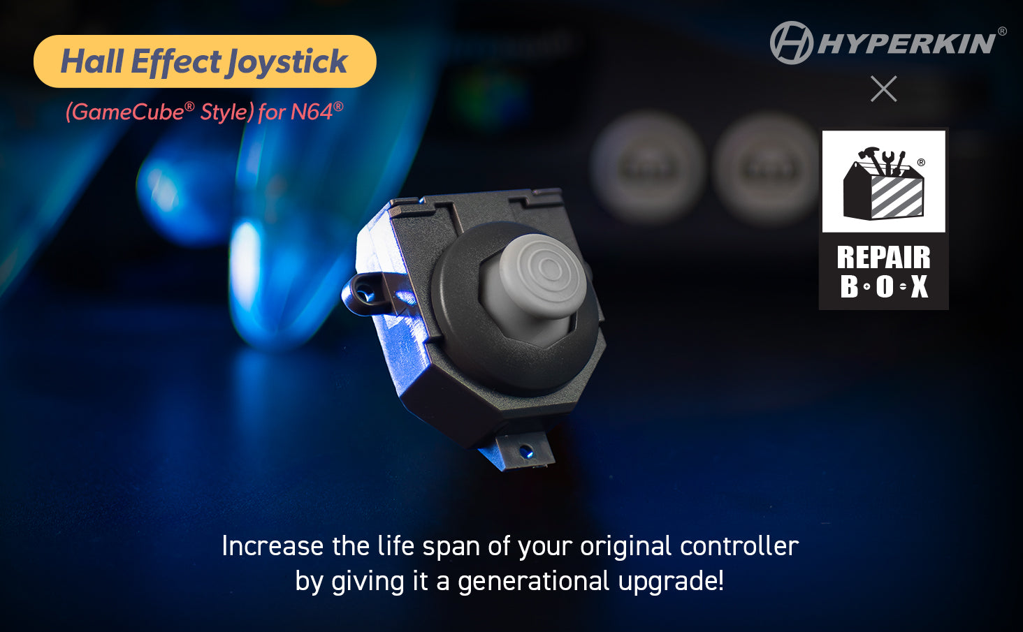 Hall Effect Joystick Module (GameCube Style) for N64