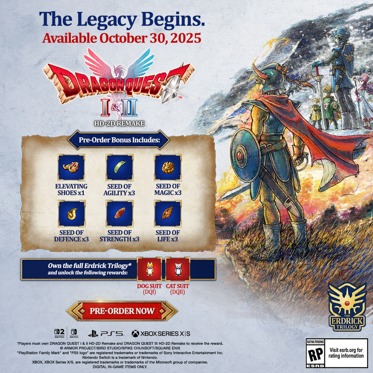 Dragon Quest I & II HD-2D Remake - Nintendo Switch 2