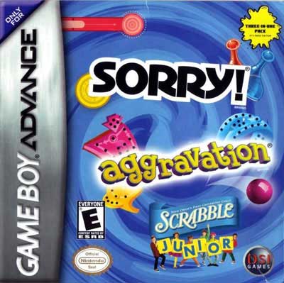 Sorry! / Aggravation / Scrabble Junior - Game Boy Advance