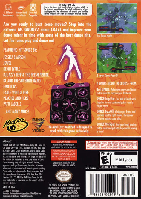 MC Groovz Dance Craze - GameCube