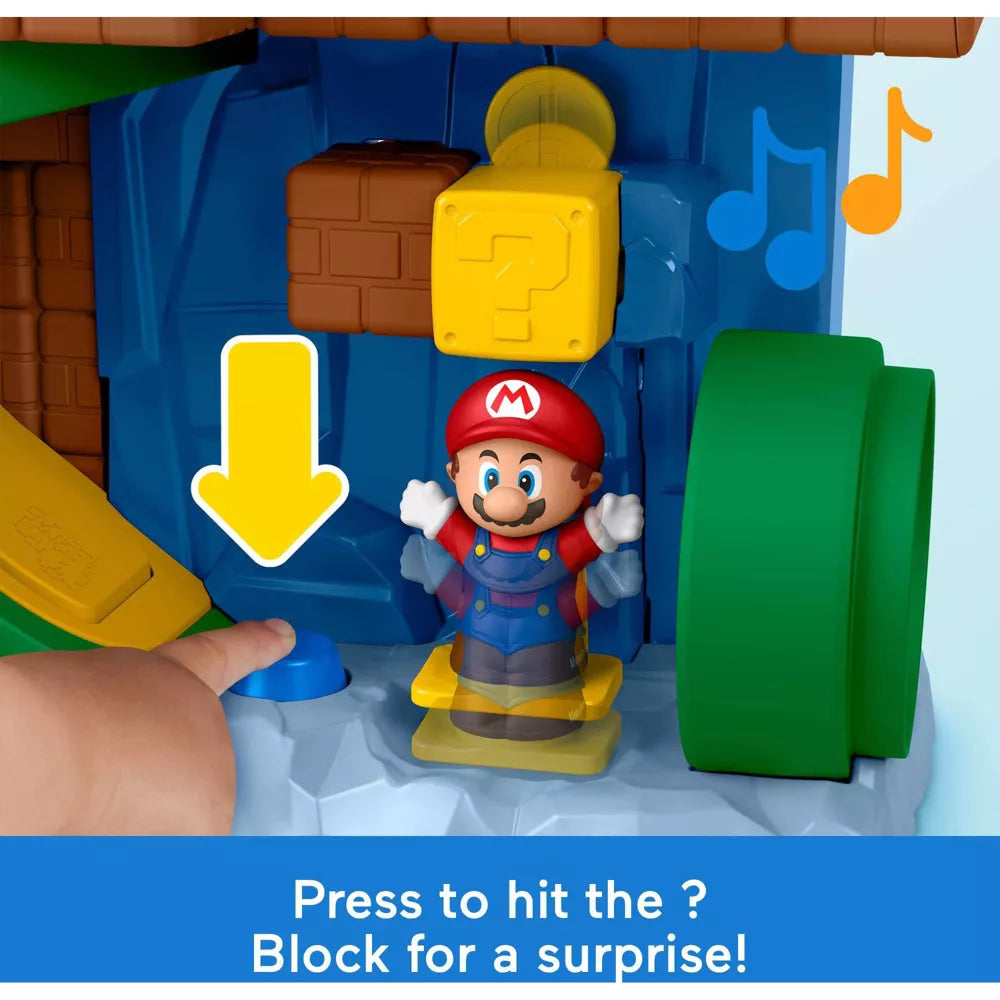 Fisher-Price Little People Toddler Toy My Mario Mario's Adventure Playset with Figure