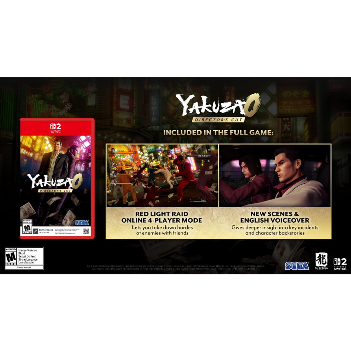 Yakuza 0 Director's Cut  - Nintendo Switch 2