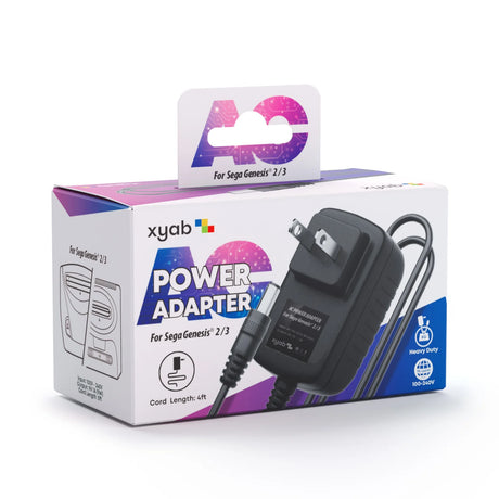AC Adapter Power Supply for SEGA Genesis 2/3, 32X, & SEGA Game Gear