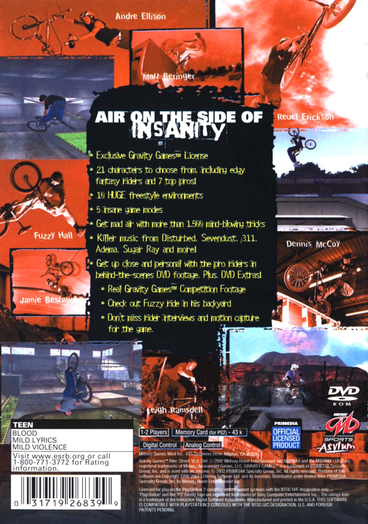Gravity Games Bike: Street • Vert • Dirt - PlayStation 2