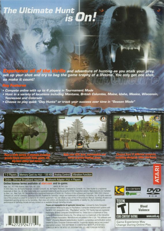 Deer Hunter - PlayStation 2