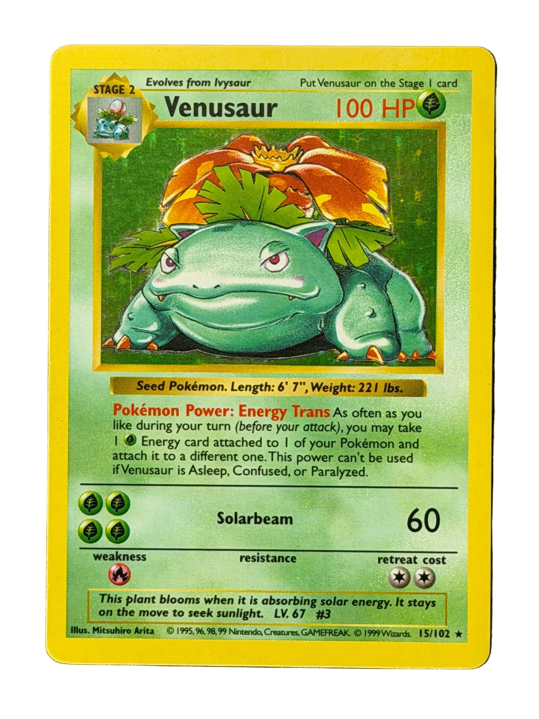 Venusaur (015/102) [Base Set (Shadowless)]