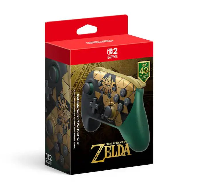 Nintendo Switch 2 Pro Controller - The Legend of Zelda 40th Anniversary Edition