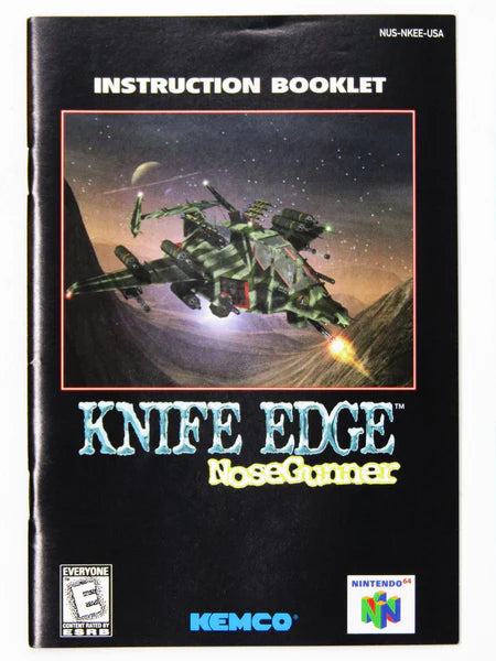 Knife Edge: Nose Gunner - N64 Manual