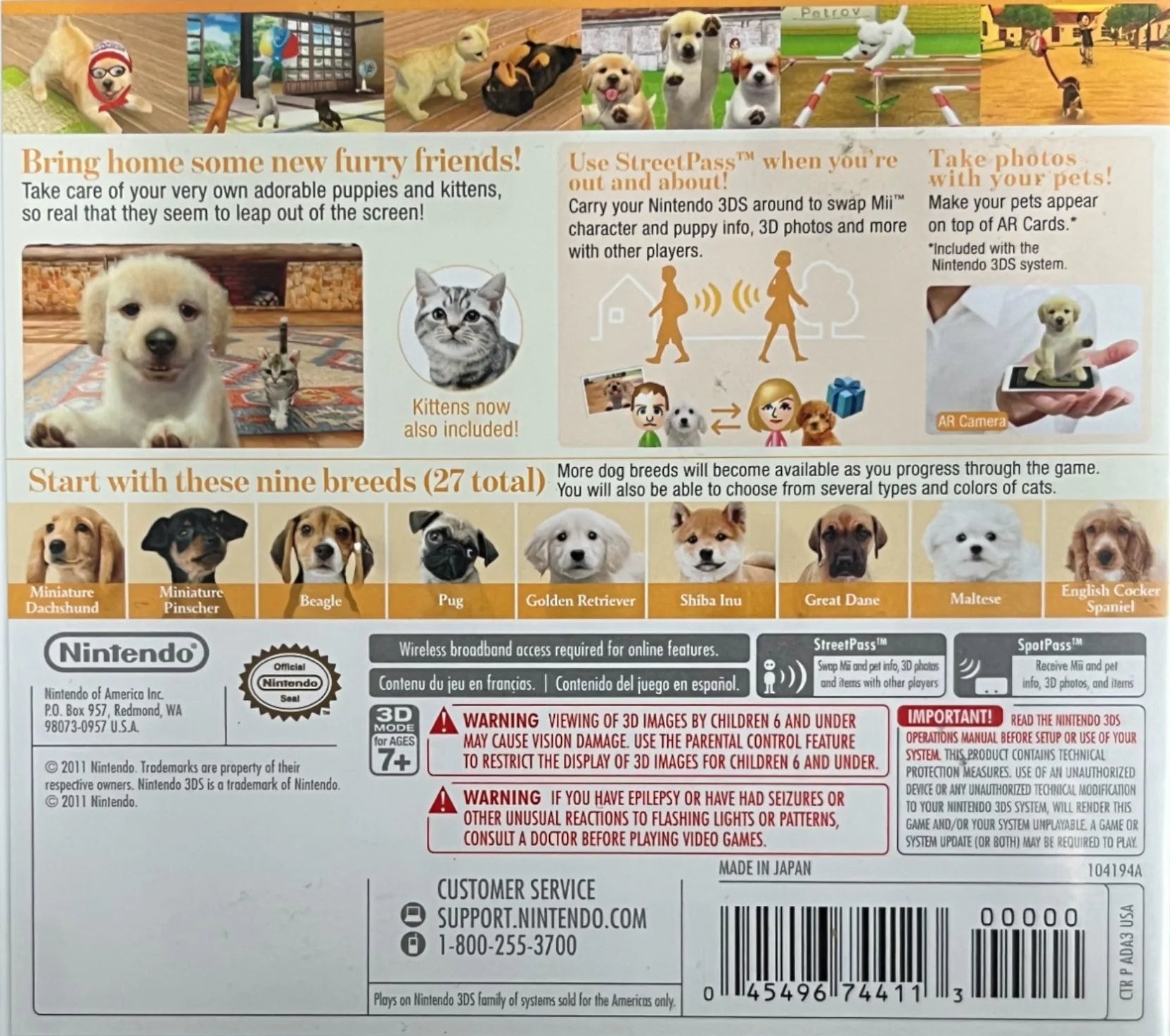 Nintendogs + Cats: Golden Retriever & New Friends - Nintendo 3DS
