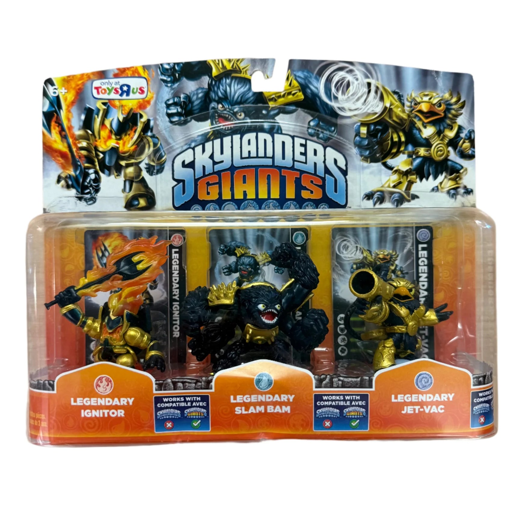 Legendary 3-pack: Ignitor, Slam Bam, and Jet-Vac - Skylanders Giants