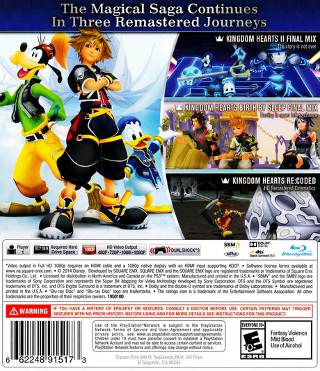 Kingdom Hearts HD 2.5 ReMIX - PlayStation 3