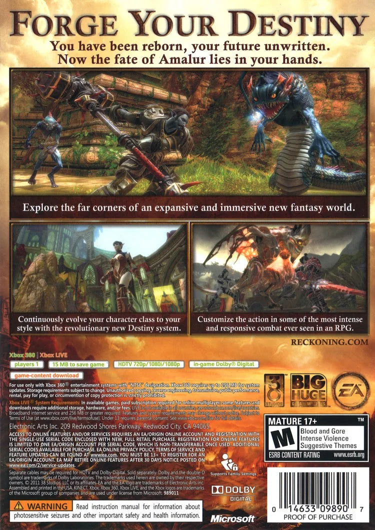 Kingdoms of Amalur: Reckoning - Xbox 360