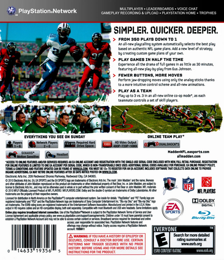 Madden NFL 11 - PlayStation 3