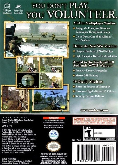 Medal of Honor: Frontline - GameCube