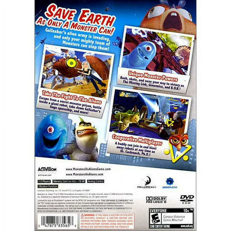 Monsters vs. Aliens - PlayStation 2