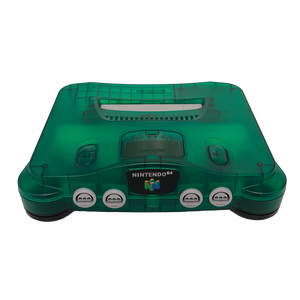 Nintendo 64 Console + Expansion Pak with Voultar N64RGB - Transparent Green Reshell