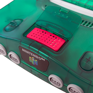Nintendo 64 Console + Expansion Pak with Voultar N64RGB - Transparent Green Reshell