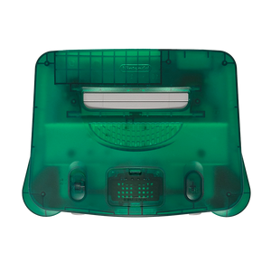 Nintendo 64 Console + Expansion Pak with Voultar N64RGB - Transparent Green Reshell