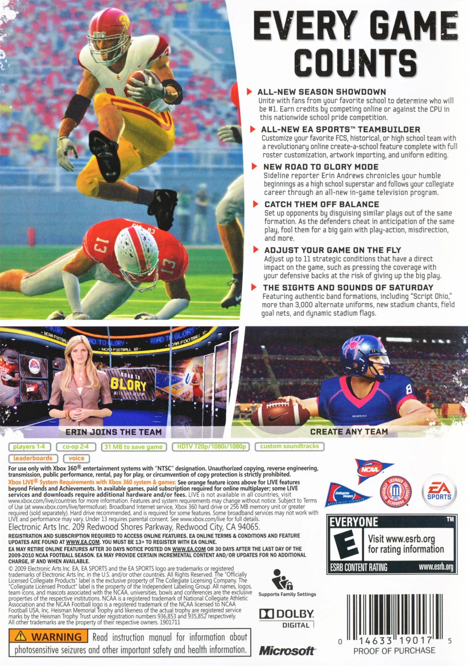 NCAA Football 10 - Xbox 360