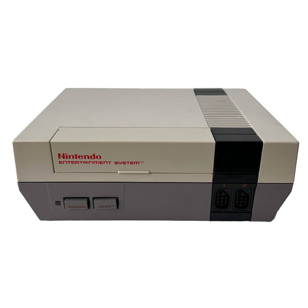 Front of the original Nintendo NES console