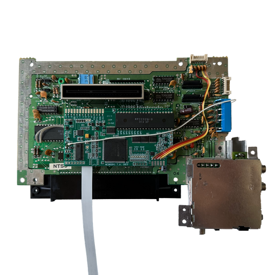 Picture of NES motherboard with NESRGB upgrade installed