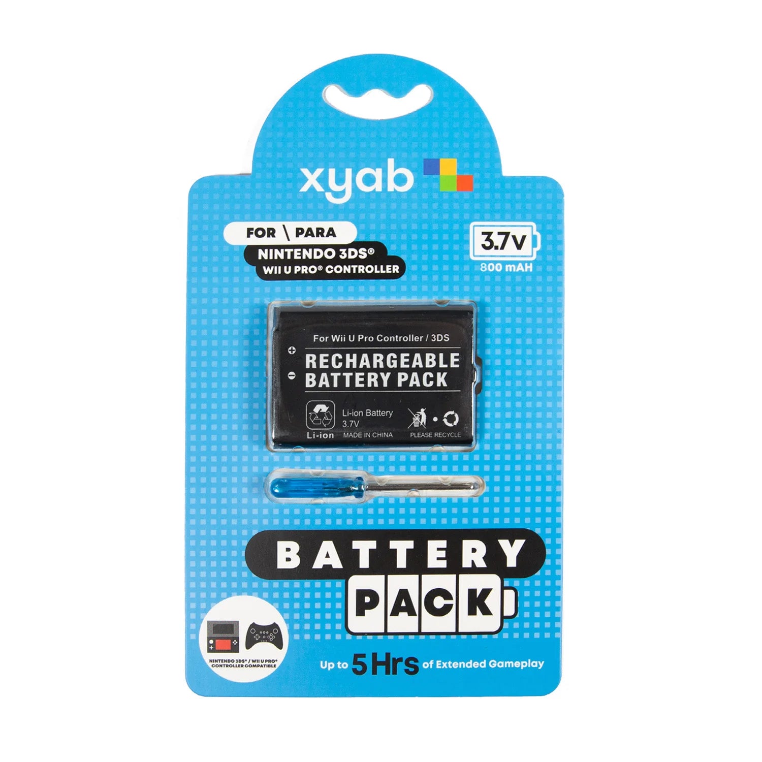 Rechargeable Battery Pack for Nintendo 3DS / 2DS / Wii U Pro Controller
