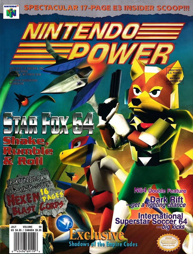 Nintendo Power Magazine Volume 98 - Star Fox 64