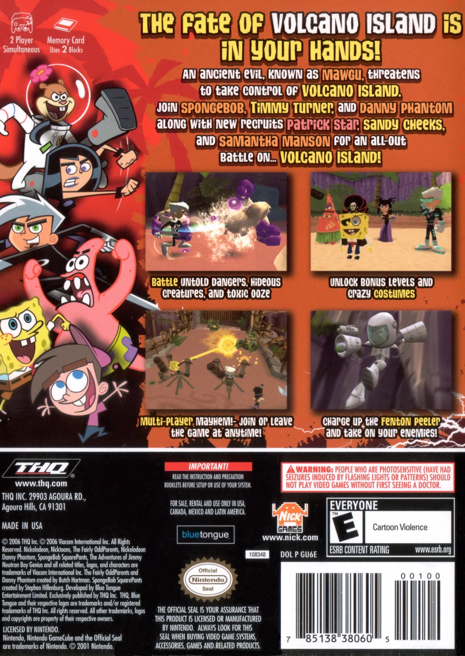 Nicktoons: Battle for Volcano Island - GameCube