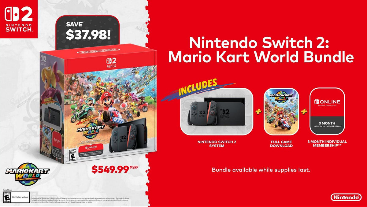 Nintendo Switch 2 and Mario Kart World Bundle