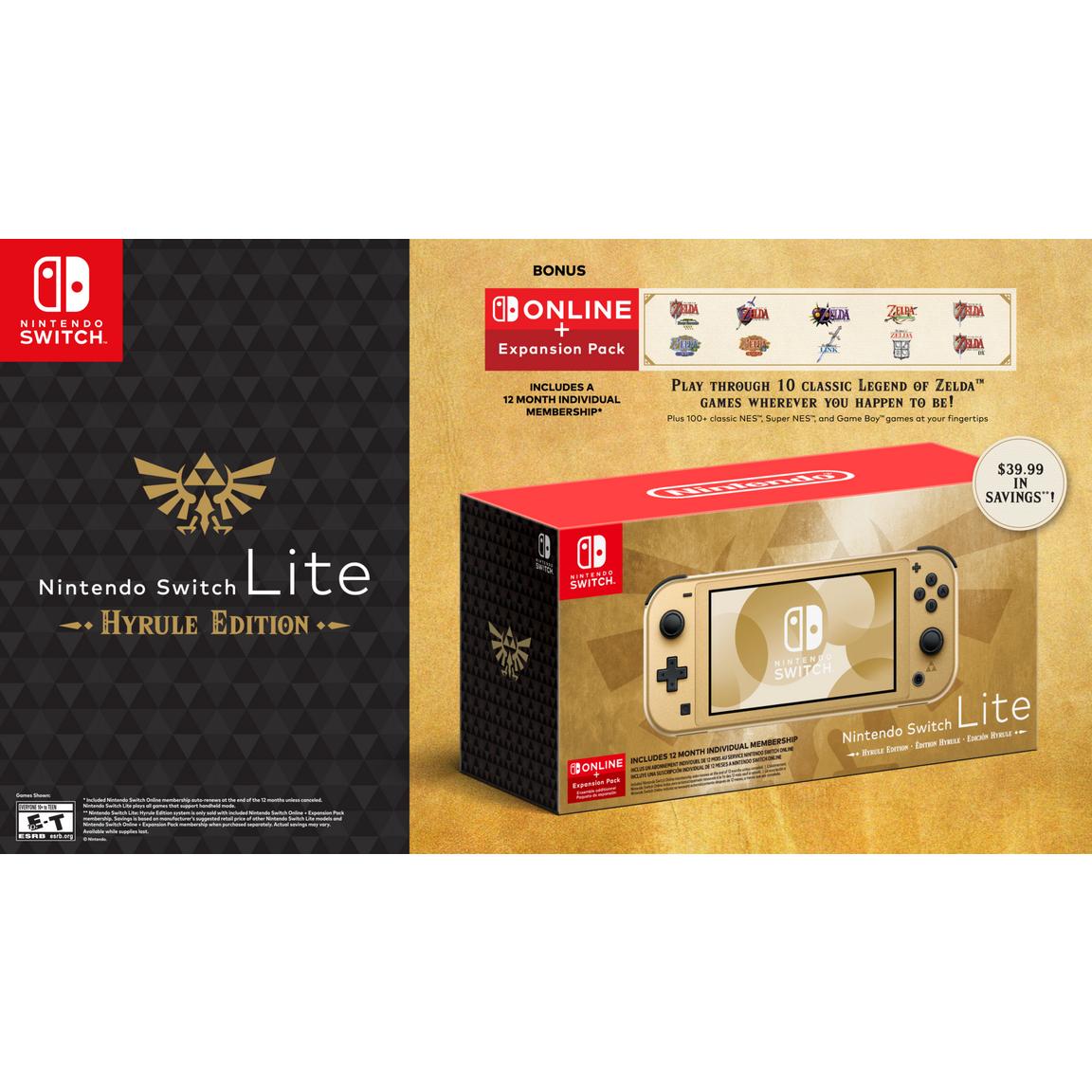 Nintendo Switch Lite Console - Zelda Hyrule Edition
