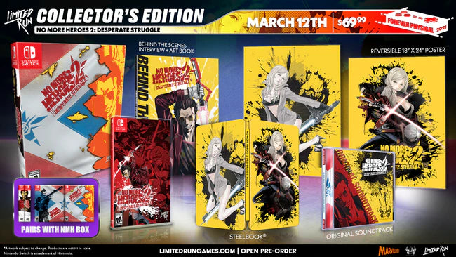 No More Heroes 1 & 2 Collector's Editions - Nintendo Switch