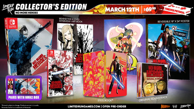 No More Heroes 1 & 2 Collector's Editions - Nintendo Switch