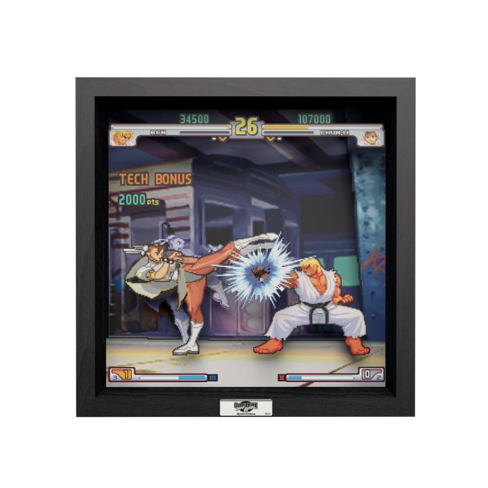 Street Fighter III: 3rd Strike: Moment #37 - 9"x9" Shadow Box Art