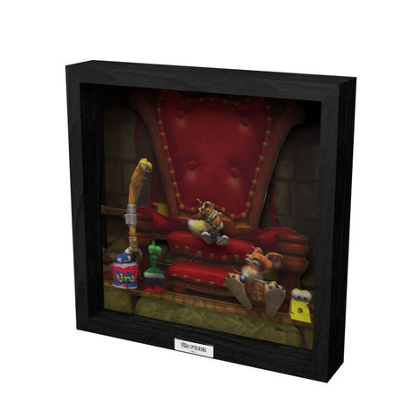 Conker's Bad Fur Day - King of all the Land - 9"x9" Shadow Box Art