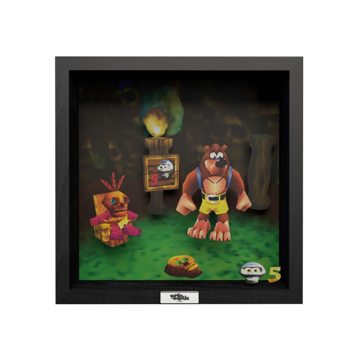 Banjo & Kazooie - Mumbo's Mountain - 9"x9" Shadow Box Art