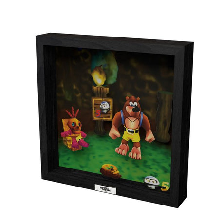 Banjo & Kazooie - Mumbo's Mountain - 9"x9" Shadow Box Art