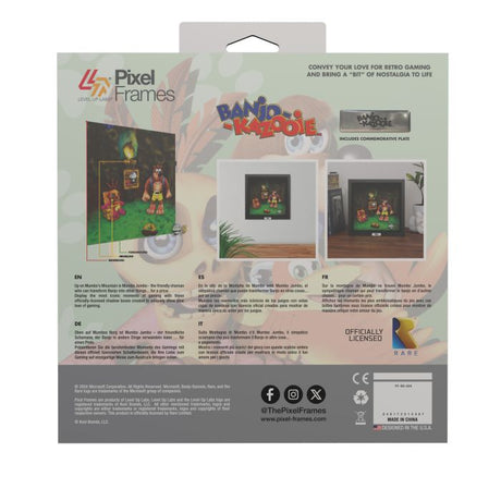 Banjo & Kazooie - Mumbo's Mountain - 9"x9" Shadow Box Art